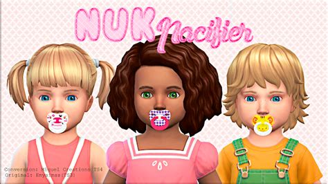 Sims 4 Ccs The Best Nuk Pacifier Acc By Miguel Creations
