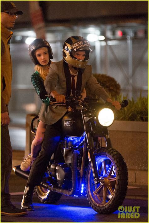 Emma Roberts Has The Nerve To Take Motorcycle Ride Photo 3349104