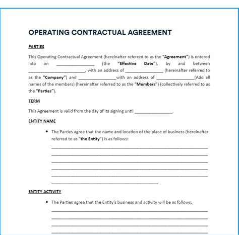 Free Operating Agreement Template To Set Up Your First Llc