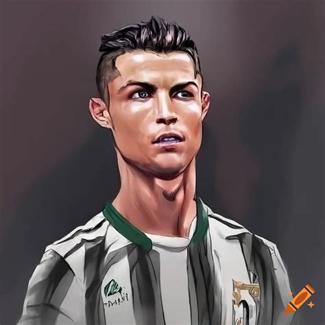 Anime Style Portrait Of Christiano Ronaldo On Craiyon