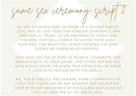 Same Sex Wedding Ceremony Script Ideas We Love Wedding Of Your Dreams