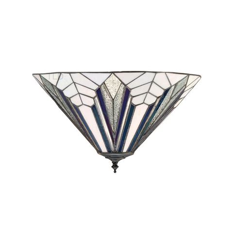 Buy Interiors 1900 Astoria 40cm Tiffany Flush Ceiling Light