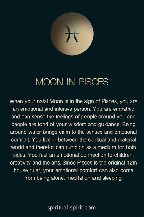 The Moon In Pisces Birth Chart Astrology Pisces Moon Sign Moon Sign