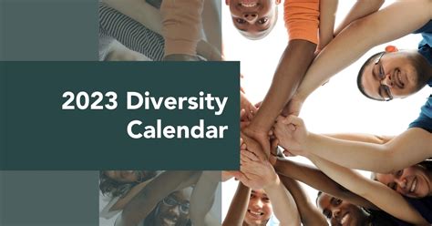 Diversity Inclusion Calendar 2023 Celebrating The Worlds Cultures And