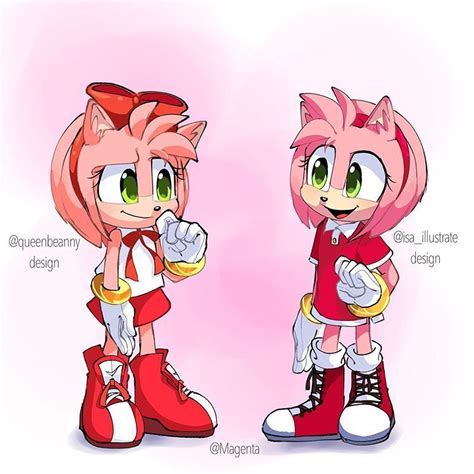 Sonamy Sonic And Amy Rose The Hedgehog