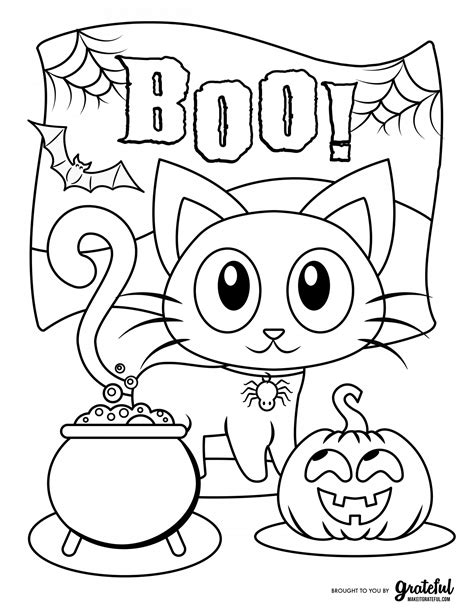 Free Halloween Coloring Page For Kids Or For The Kid In You