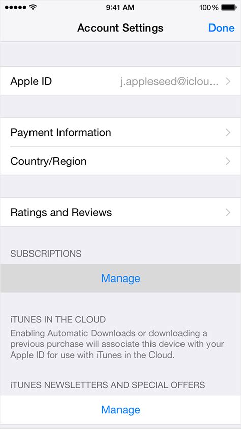 Select accounts > manage subscriptions. View, change, or cancel your subscriptions - Apple Support