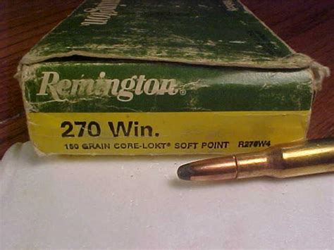 Box Remington 270 Win Core Lokt 150 Gr Soft Point For Sale At