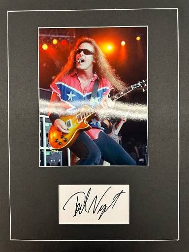 Ted Nugent Autograph Display