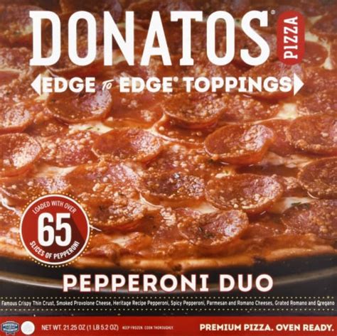 Donatos Pepperoni Duo Pizza 2125 Oz Frys Food Stores