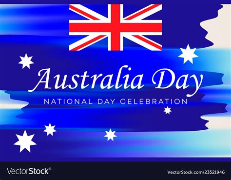 Australia Day Banner For Australia National Day Vector Image