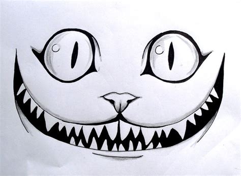 Le Chat Des Merveilles Dessin Crayon Drawing Aliceinwonderland Cat Smile Alice In