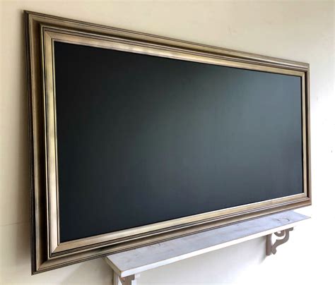 Xxl Chalkboard Large Framed Chalk Board Modern Antique Gold Etsy