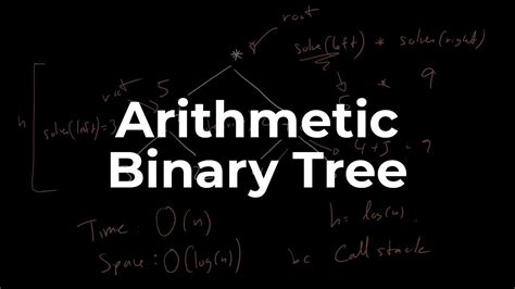 Arithmetic Binary Tree Data Structures And Algorithms Youtube