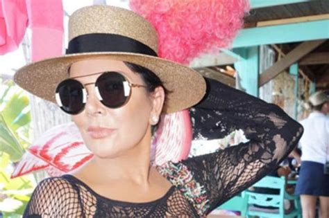 Kris Jenner 61 Flashes Undies In See Through Top Daily Star