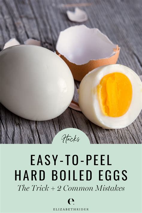 Perfect Easy To Peel Hard Boiled Eggs The Trick Elizabeth Rider