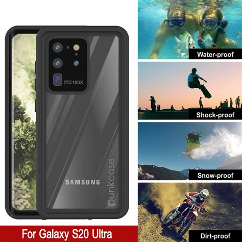 Galaxy S20 Ultra Waterproof Case Punkcase Studstar Clear Thin 66ft Un