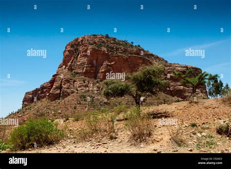 The Long Climb Up To The Rock Hewn Church Of Debre Tsion Abraham In The