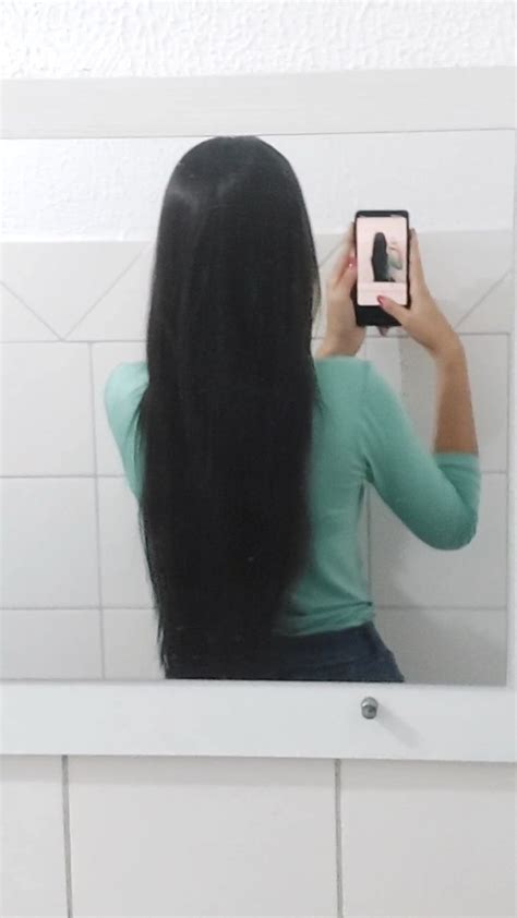 cabelos longos liso mirror selfie selfie