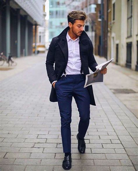 22 Navy Pants And Black Shoes Outfits For Men Outfit Spotter