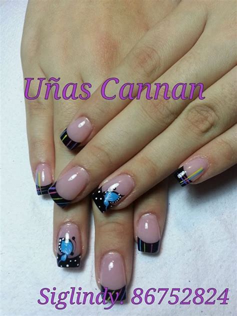Quieres tener unas uñas cortas decoradas y que se vean hermosas? uñas con mariposas | Uñas | Uñas con mariposas, Uñas 2015 y Deko uñas
