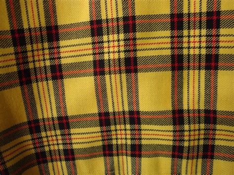 Items Similar To Vintage Yellow Plaid Fabric Preppy Yellow 2 Yards