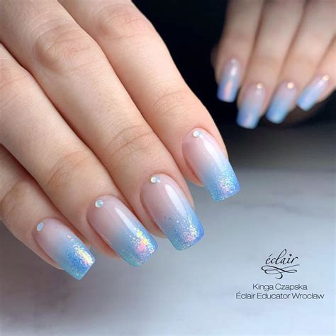 Updated 30 Blue Ombre Nails April 2020 Blue Ombre Nails Ombre Nails Pink Sparkle Nails