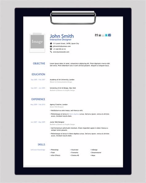3 Professional Html And Css Resume Templates Templatesvip
