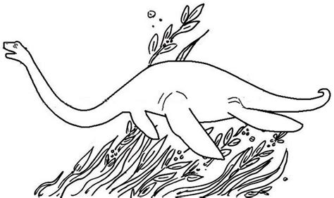 Elasmosaurus Coloring Page Of Dino Coloring Pages Color