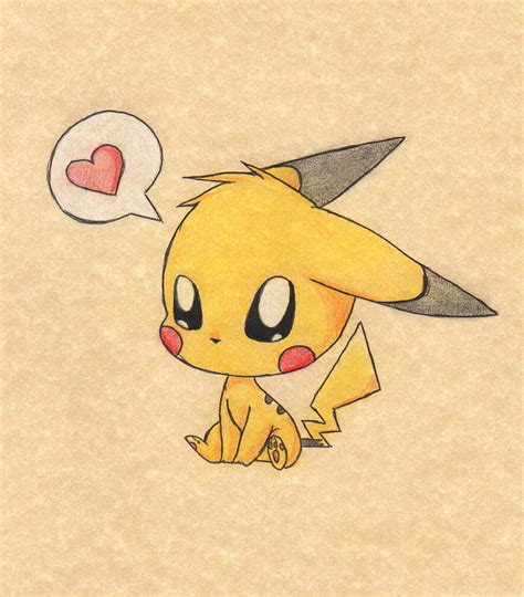 Chibi Cute Pikachu By Anais Thunder Pen68 On Deviantart