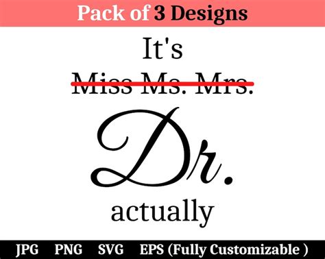Miss Ms Mrs Drsvg Its Dr Actually Svg Its Etsy Italia