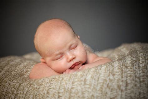 Sleeping Newborn Baby Care Of Children Peaceful Sleep Of Child Stock