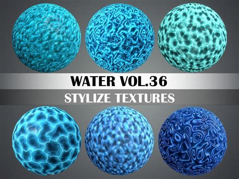 3d Asset Stylized Water Vol 36 Hand Painted Textures
