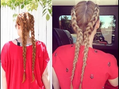 Fun ways to wear this hairstyle. Double Reverse French Braid Hair Tutorial (inspired by ...