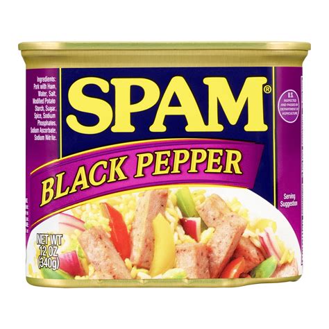 Spam Black Pepper 12 Ounce Can