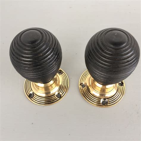 Back In Stock A Pair Of Ebonised And Brass Victorian Style