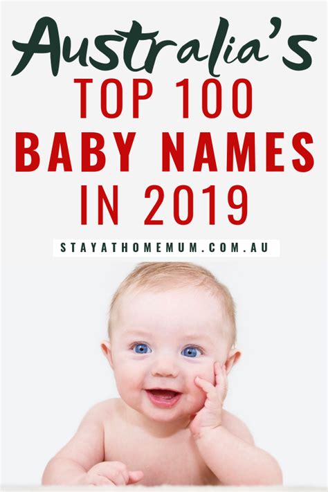 Australias Top 100 Baby Names In 2019