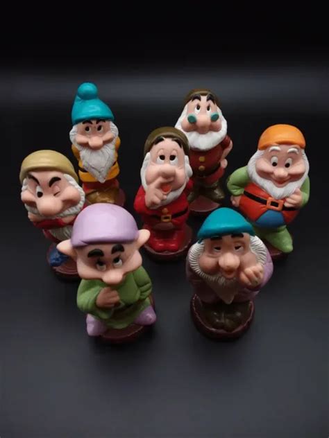 Vintage Disney Snow White Seven Dwarfs Plastic Toys Vinyl Figures Picclick Uk