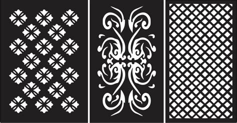 Pattern Designs Wall Separator Dxf For Cnc Free Free Vector