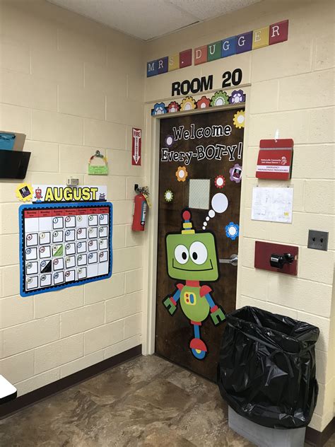 Welcome Every Bot Y Robot Classroom Door Technology Classroom Door