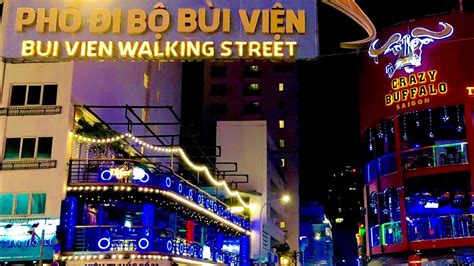 Previously, this area was absent, so its trading was not very crowded. HCMC Vietnam Bui Vien Walking Street 2019 🇻🇳1st night. Ho ...