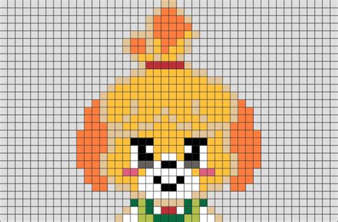 Animal Crossing Isabelle Pixel Art Brik