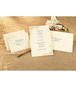 wilton  ct gold scroll work invitation kit wedding