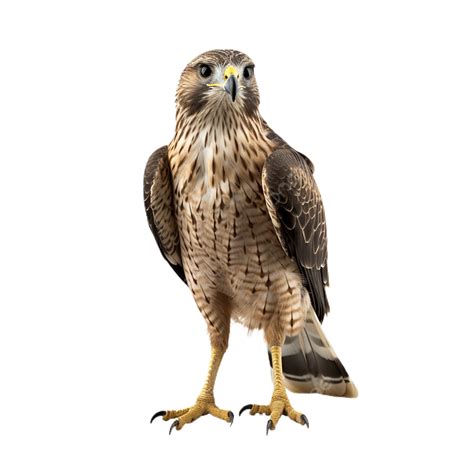 Gambar Latar Belakang Telus Pandangan Hadapan Falcon Burung Falcon