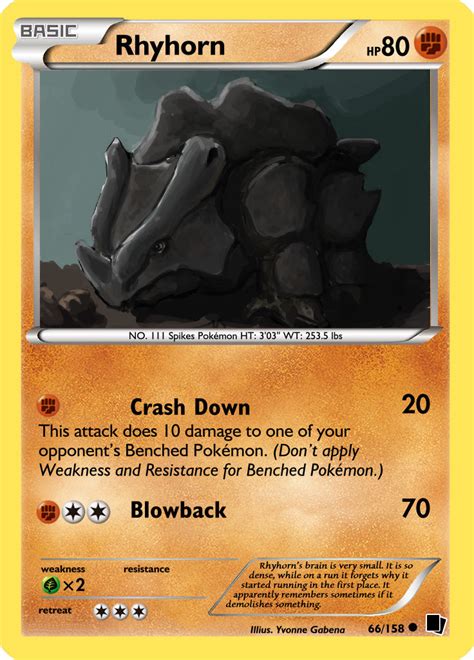 Rhyhorn By Arcscards On Deviantart