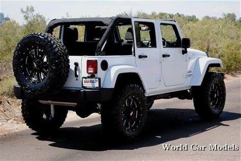 Lifted White Jeep Wrangler Unlimited World Car Models Ad Jeep Wheels