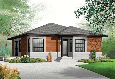 Contemporary Ranch House Plan 22376dr Architectural