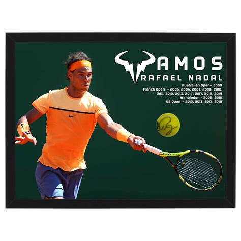 Rafael Nadal Signed And Framed Tennis Ball Taylormade Memorabilia