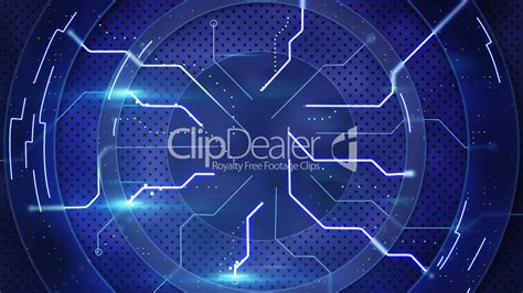 Blue Hi Tech Abstract Loopable Background Royalty Free