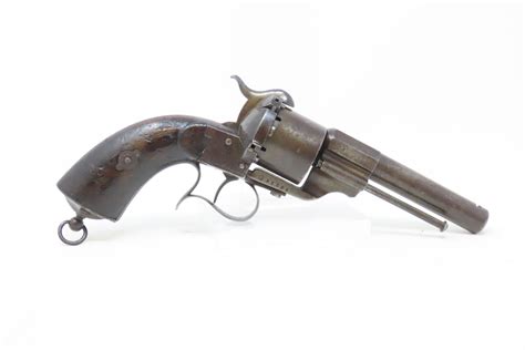 Lefaucheux Model 1854 Single Action Pinfire Revolver 825 Candrantique016
